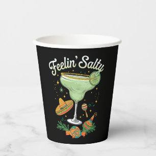 Gobelets En Papier Feelin' Salty Margarita Funny Cinco De Mayo