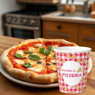 Gobelets En Papier Fête d'anniversaire des enfants Pizza Party