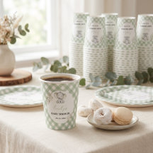 Fête de bébé éléphant eucalyptus neutre en matière