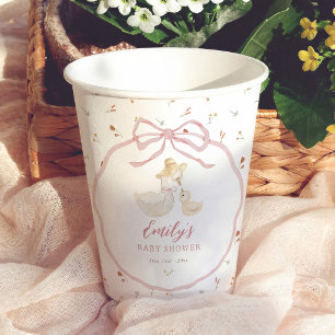Gobelets En Papier Fête de bébé prépa Silly Goose Wildflower