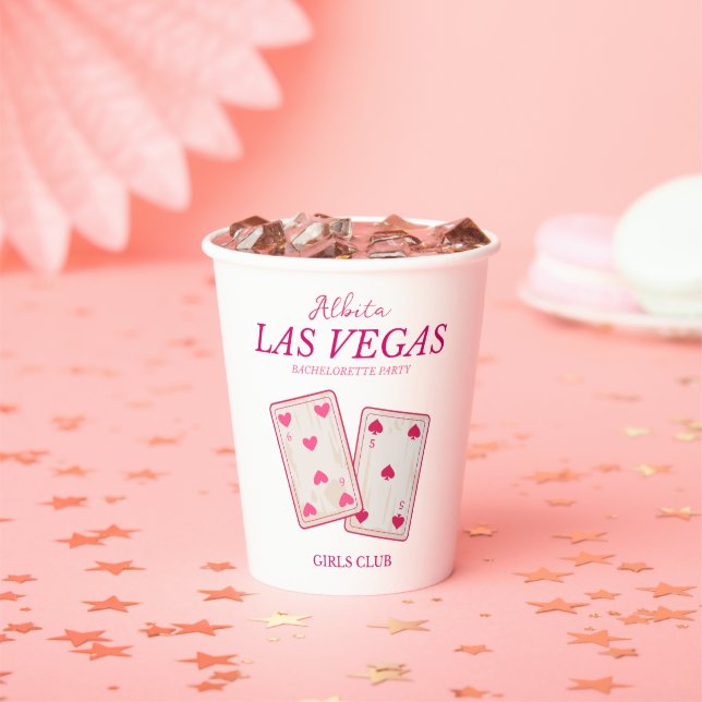 Gobelets En Papier fête de la bachelorette de las vegas (Insitu)