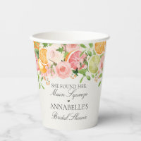 Fête de mariage Pastel Floral Citron Principal Att