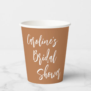 Gobelets En Papier Fête de mariage personnalisée en terre cuite scrip
