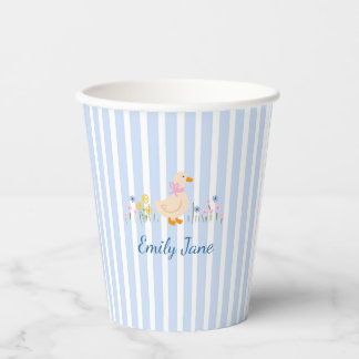 Gobelets En Papier Fête de Naissance de Caneton Personnalisée pour En