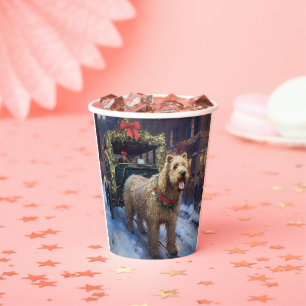 Gobelets En Papier Fête de Noël de Wheaten Terrier