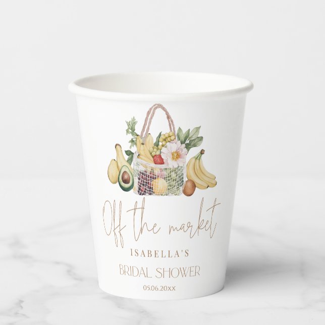 Gobelets En Papier Fête des mariées d'hiver (Recto)