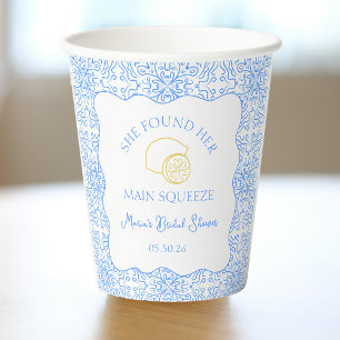 Gobelets En Papier Fête des mariées principale de Squeeze Lemon & Blu