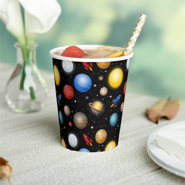 Gobelets En Papier Fête spatiale  (Insitu)