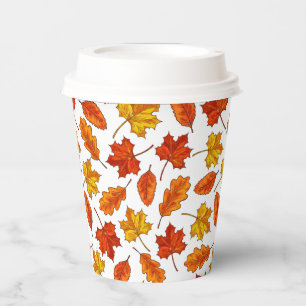Gobelets En Papier Feuilles d'automne