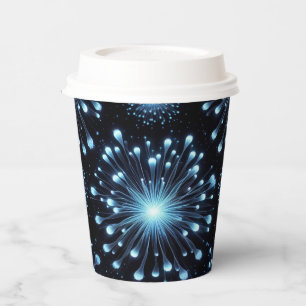 Gobelets En Papier Feux d'Artifice Intenses