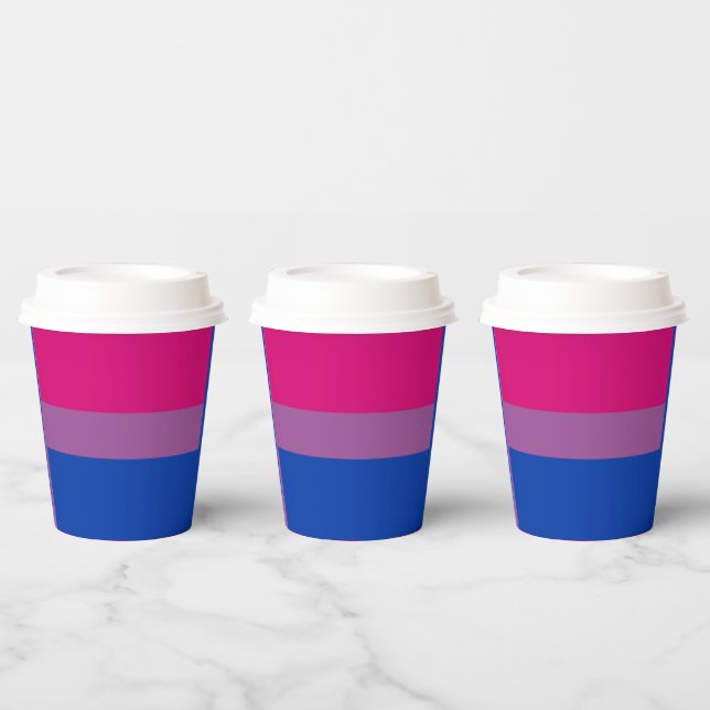 Gobelets En Papier Fierté bisexuelle ! (Multi)