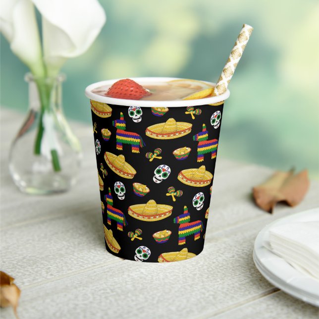 Gobelets En Papier Fiesta mexicaine & Día de Muertos (Insitu)