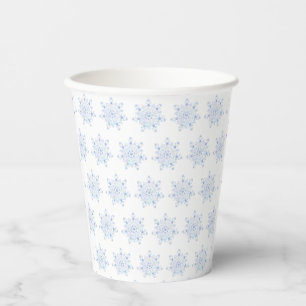 Gobelets En Papier Flacon de neige bleu glace