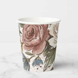 Gobelets En Papier Floral Cup