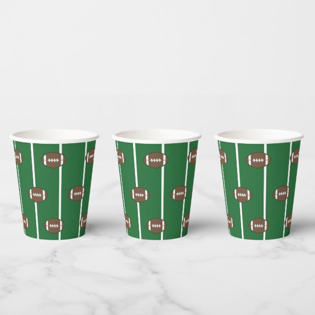 Gobelets En Papier Football Tailgate Café Party Boire du papier (Multi)