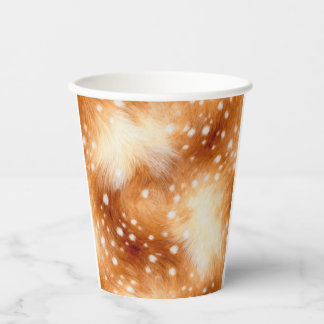 Gobelets En Papier Fourrure Douce de Faon Boisée et Cosy