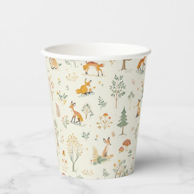 Gobelets En Papier "Foxy Forest Paper Cup" (Recto)