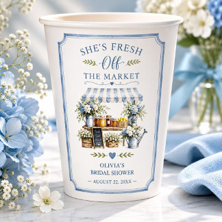 Gobelets En Papier Fraîchement sortie du marché Baby Shower Bleu et B