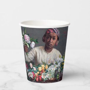 Gobelets En Papier Frédéric Bazille - Jeune femme aux pivoines