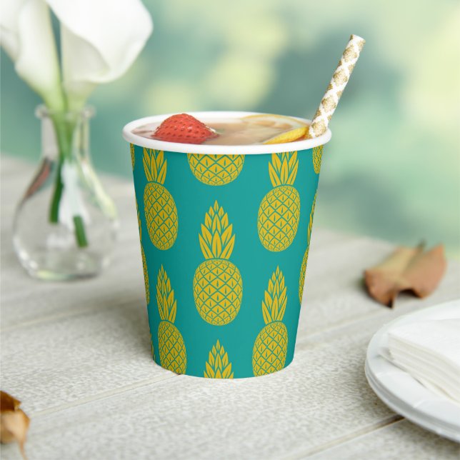 Gobelets En Papier Fruit tropical ananas (Insitu)