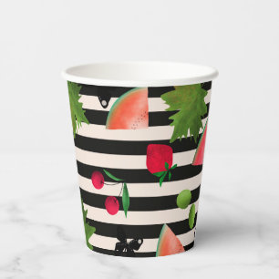 Gobelets En Papier Fruits Fruits Fruits Fruits Fruits Aquarelles Cart