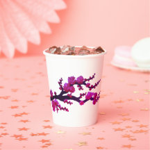 Fuchsia Sakura Blossom Peinture de Sara Motolanez