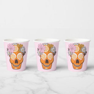 Gobelets En Papier Fun Day of the Dead Sugar Skull
