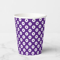 Fun foncé violet avec pourpre et blanc Polka-Dots