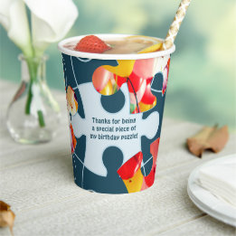 Gobelets En Papier Fun Jigsaw Puzzle Motto Custom Accent Image 