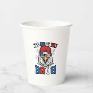 Gobelets En Papier Funny 4th of July Eagle Bruh Maillot Patriotique C