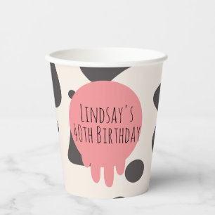 Gobelets En Papier Funny Cow Imprimer Adult Party Anniversaire