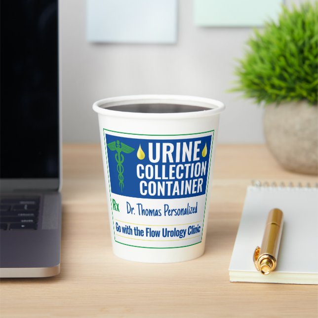 Gobelets En Papier Funny Novelty Doctor Nurse Collection d'urine pers (Insitu)