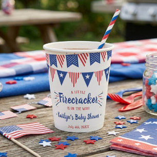 Gobelets En Papier Fusée sur le chemin ! 4 juillet Baby Shower