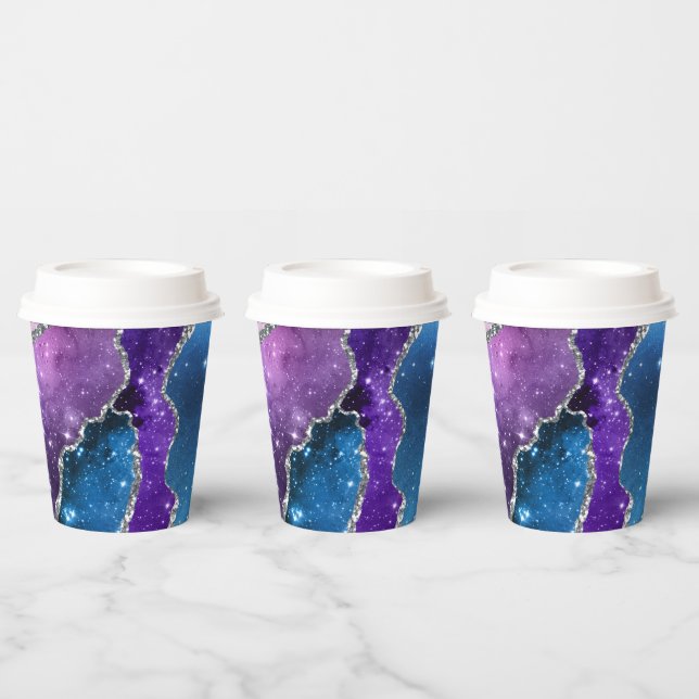 Gobelets En Papier Galaxy Agate Series Design 7 (Multi)