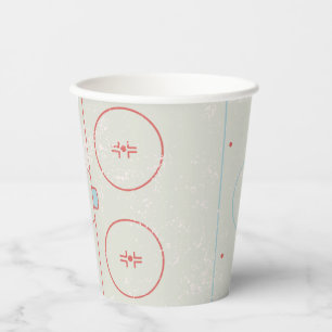 Gobelets En Papier Galerie de hockey sur glace Style détendu Graphiq