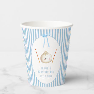 Gobelets En Papier Garçon Mignon Bleu Arc-en-ciel Bébé Shower Asiatiq