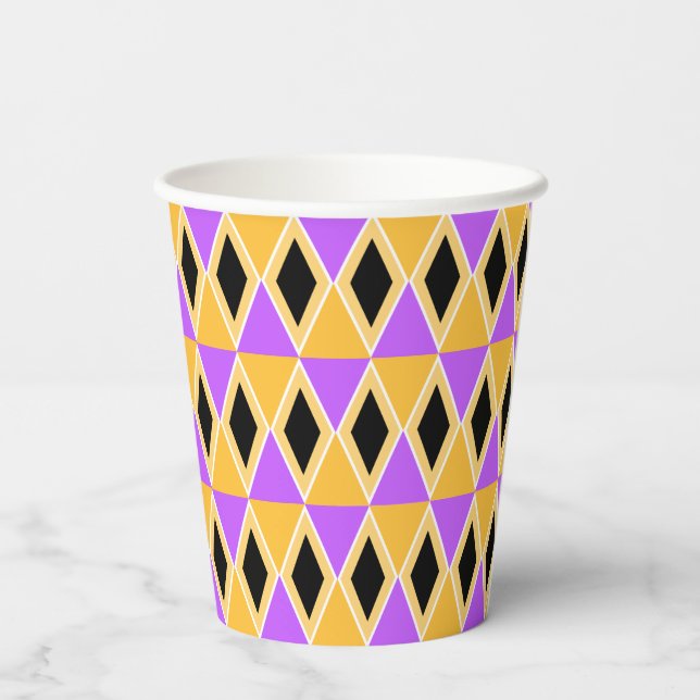 Gobelets En Papier Geometric Pattern (Verso)