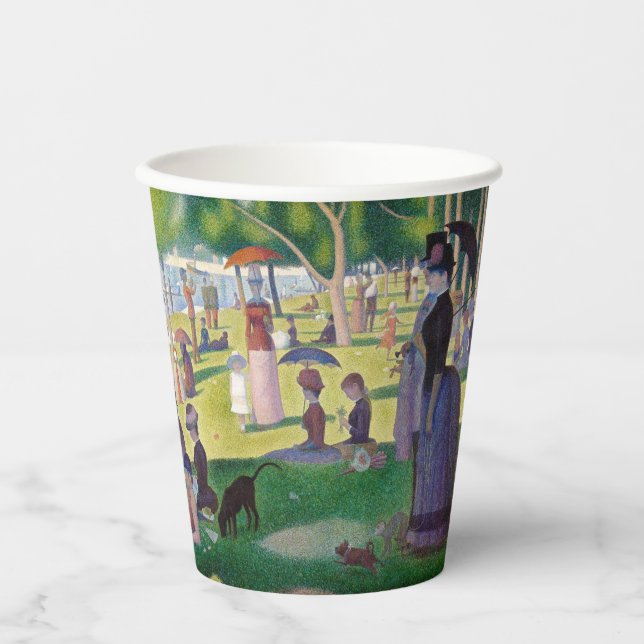 Gobelets En Papier Georges Seurat - Un dimanche sur La Grande Jatte (Recto)