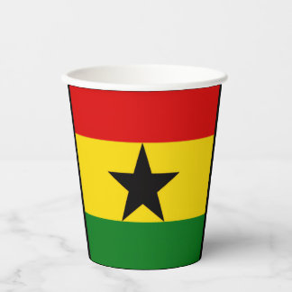 Gobelets En Papier Ghana Flag Paper Cups