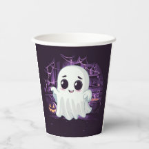 Ghost Halloween mignonne illustration tasse de pap