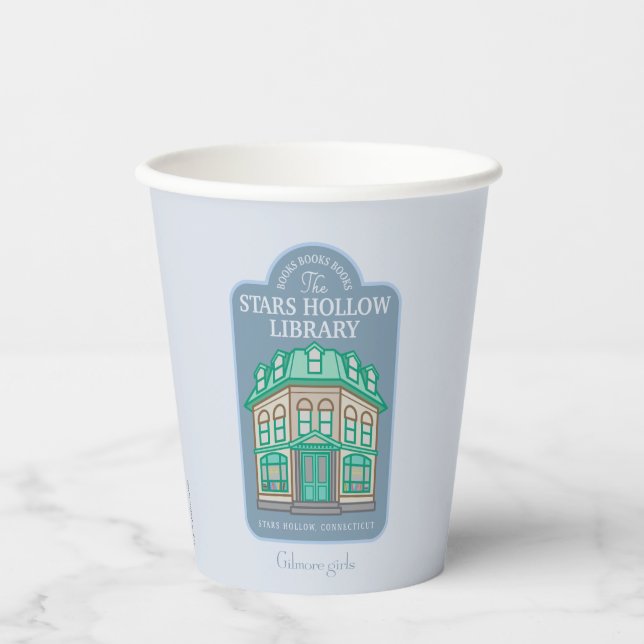 Gobelets En Papier Gilmore Girls | Bibliothèque Stars Hollow (Recto)