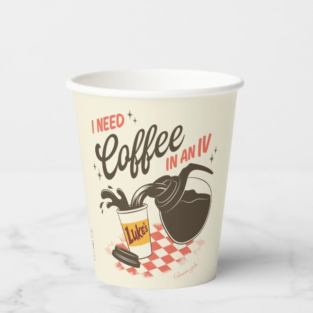 Gobelets En Papier Gilmore Girls Luke’s Coffee IV Quote (Recto)