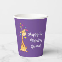 Giraffe Anniversaire de enfant Party Cute 