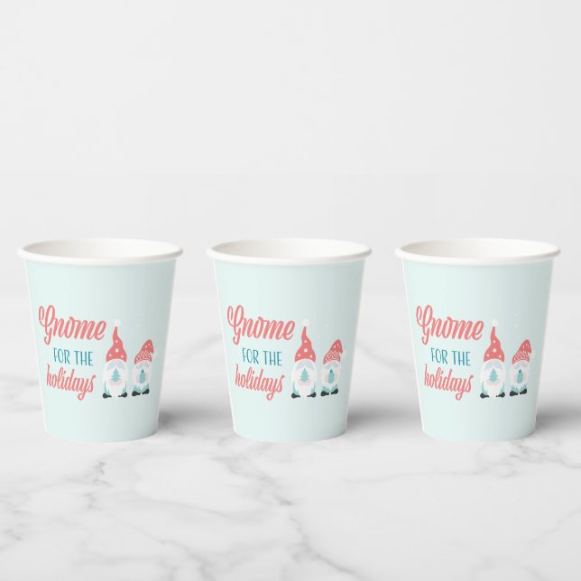 Gobelets En Papier Gnome pour les tasses de papier de vacances (Multi)