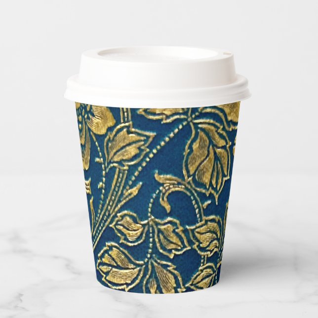 Gobelets En Papier Golden Blossom Elegance Tasse en papier (Recto)