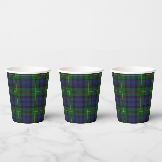 Gobelets En Papier Gordon Tartan Tasses De Papier Plaid (Multi)
