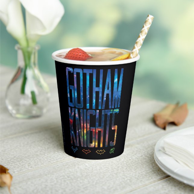 Gobelets En Papier Gotham Knights City Letters (Insitu)
