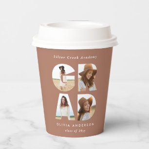 Gobelets En Papier Graduation 4 photo moderne personnalisée terre cui