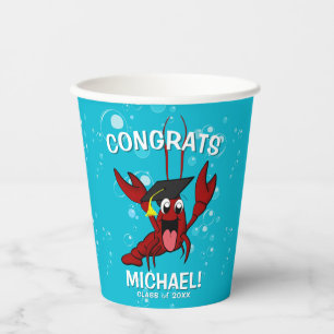 Gobelets En Papier Graduation Crawfish Boil Homard Cute Fruits de mer