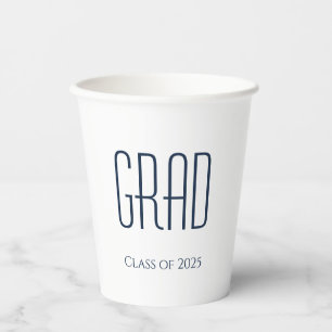 Gobelets En Papier Graduation Party Classe de minimaliste 2023